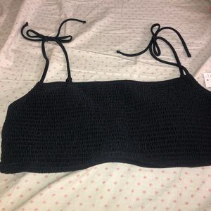 Black bathing suit top